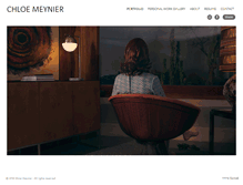 Tablet Screenshot of chloemeynier.com